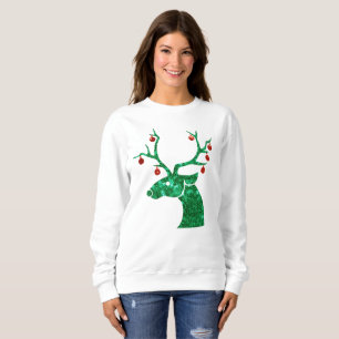 camiseta de camisa de renas de natal sequencial