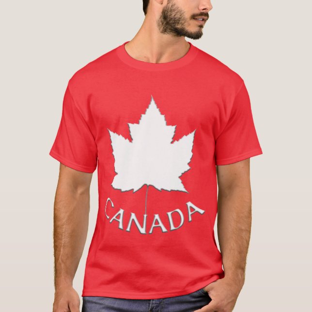 Camiseta de Camisa do Canadá Maple Leaf Souvenir (Frente)
