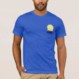 Camiseta de camiseta em azul real