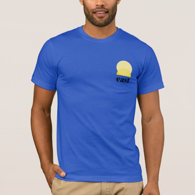 Camiseta de camiseta em azul real (Frente)