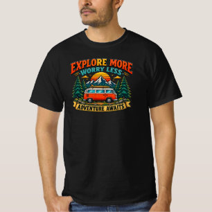 Camiseta de Camping Aventura Retro
