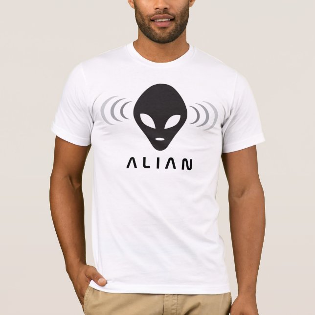Camiseta de Canvas Básica de Bella Masculina alien (Frente)