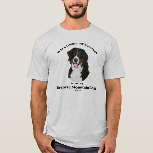 Camiseta de cão #2 da montanha de Bernese (Frente)