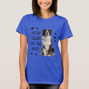 Camiseta de cão bonito! Os Collies de beira são o