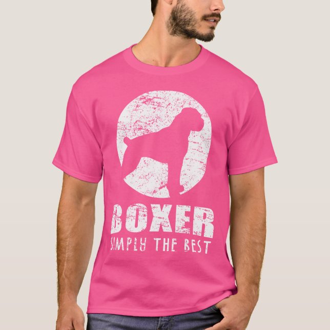 Camiseta de cão Boxer - Boxer Vintage Simplesmente (Frente)