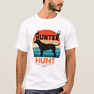 Camiseta de cão de caça retrorativa - Repetir o to