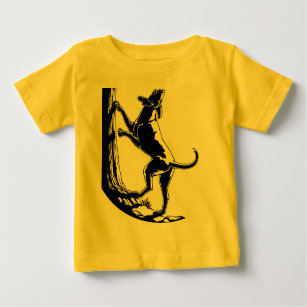 Camiseta de cão do Coonhound do t-shirt do bebê da