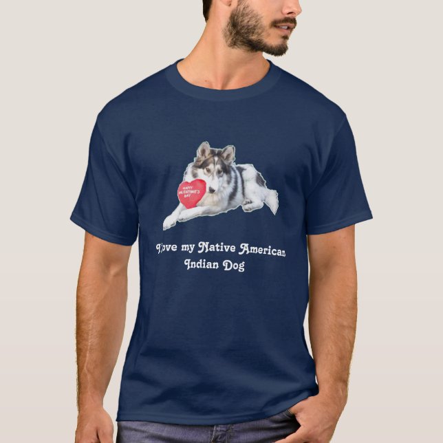 Camiseta de cão do indiano do nativo americano (Frente)