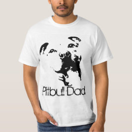 Camiseta de cão do pai de Pitbull