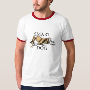 Camiseta de cão esperta