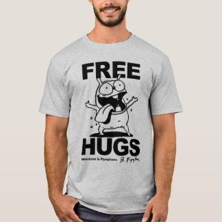 Camiseta de cão "Free Hugs" Bill Plympton