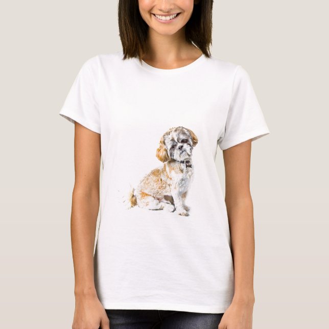 Camiseta De Cão Shih Tzu (Frente)
