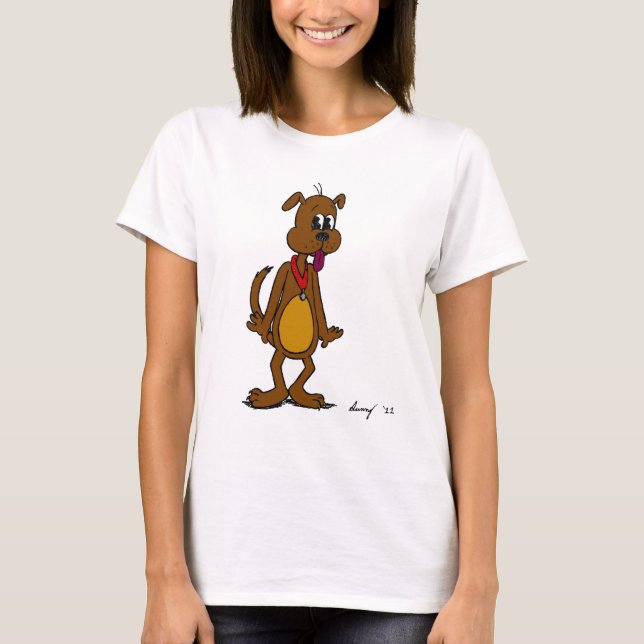Camiseta de Capa comprida para mulheres moças (Frente)