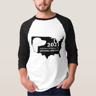 Camiseta de Capa Raglan para Homens Nacionais ABC 