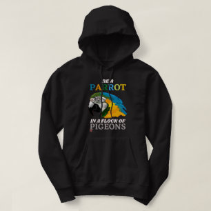 camiseta de capuz engraçado "BE A PARROT..."