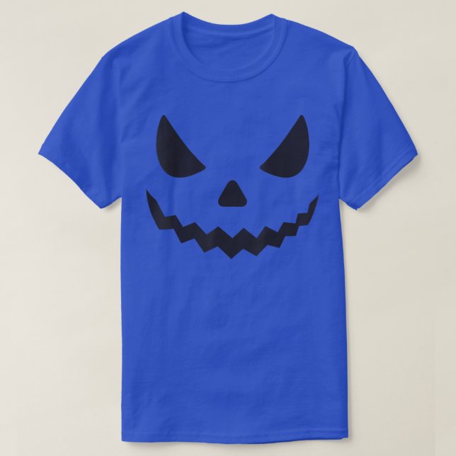 Camiseta de Cara de Abóbora do Halloween (Frente do Design)