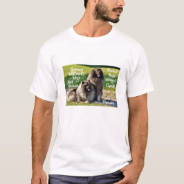 Camiseta de características da raça de cão Wolfssp