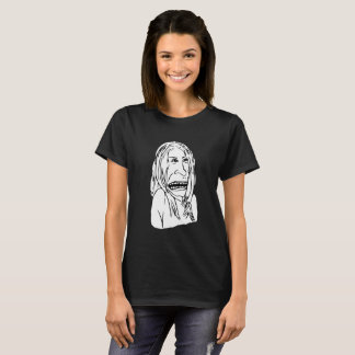 Camiseta de Caricatura de Esboço Expressivo Engraç