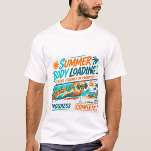 Camiseta de Carregamento de Corpo de Verão Meta de