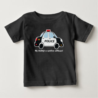 Camiseta De Carro Da Polícia - Bebê - Toddler - Cr