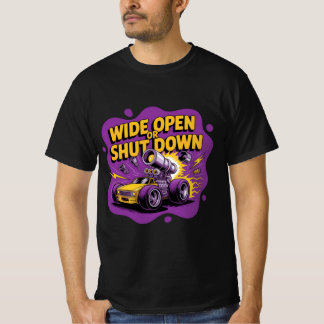 Camiseta de Carro de Corrida de Arrasta Divertida