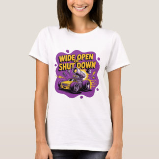 Camiseta de Carro de Corrida de Arrastaça Engraçad