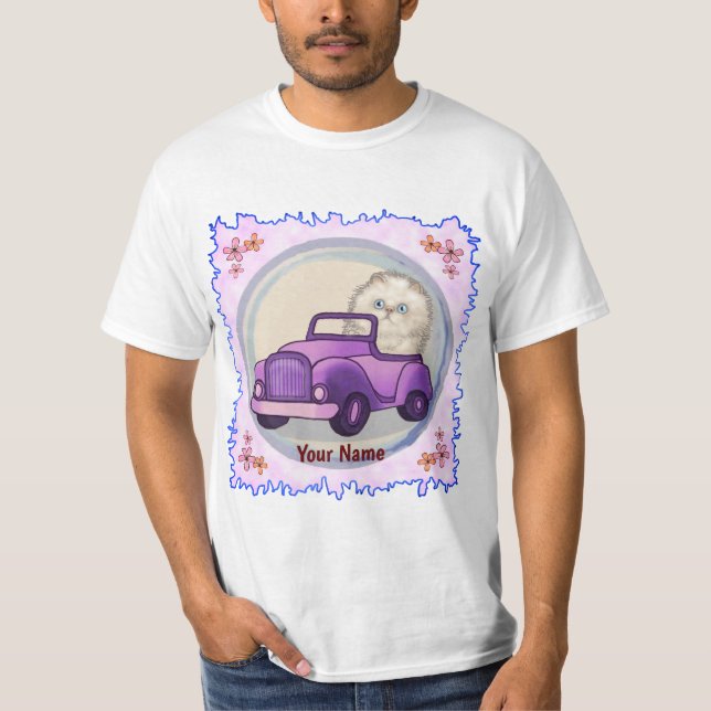 Camiseta de Carro de Gato Himalaia (Frente)