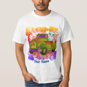 Camiseta de Carro Dirigido por Alien