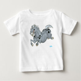 Camiseta de Cartoon Cavalo Louco