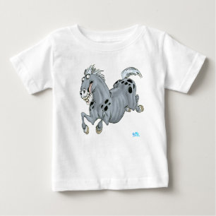 Camiseta de Cartoon Cavalo Louco