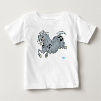 Camiseta de Cartoon Cavalo Louco