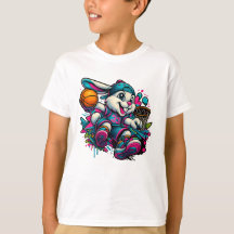 Camiseta de Cartoon de Bunny legal para Crianças