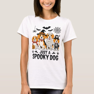 Camiseta de Cartoon dos Cães de Beagle Halloween
