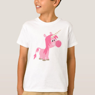 Camiseta de Cartoon Goma Unicórn Crianças Camiseta