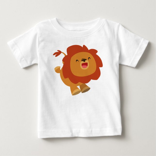 Camiseta de Cartoon Lion Baby T-Shirt (Frente)