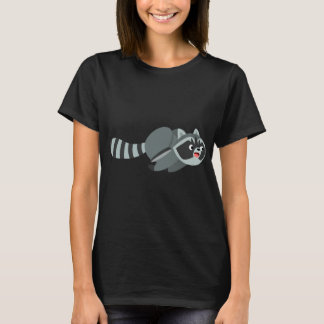 Camiseta de Cartoon Mulher-guaxinim
