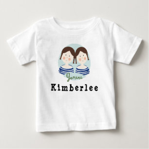 Camiseta de cartoon para sinais de Zodiac em forma