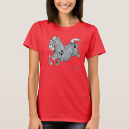 Camiseta de Cartoons Louca Mulheres de Cavalo