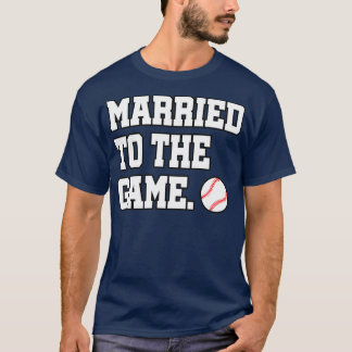 Camiseta de Casado Com O Jogo Beisebol Amante do Beisebol