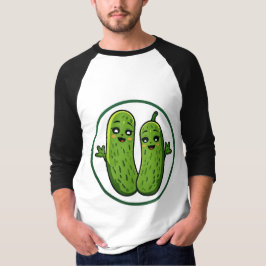 Camiseta de casal de picles fofos e engraçados Kaw