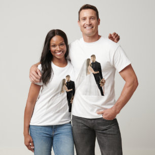 Camiseta de Casamento com Foto Personalizada - Mod