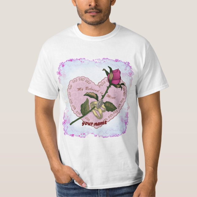 Camiseta de casamento da minha amada (Frente)