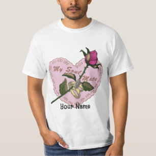 Camiseta de casamento da rosa de Soul Mate