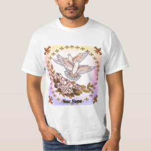 Camiseta de casamento dos Rosas Doves