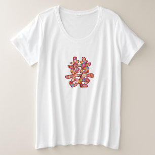 Camiseta de Casamento Felicidade Dupla Flores da P