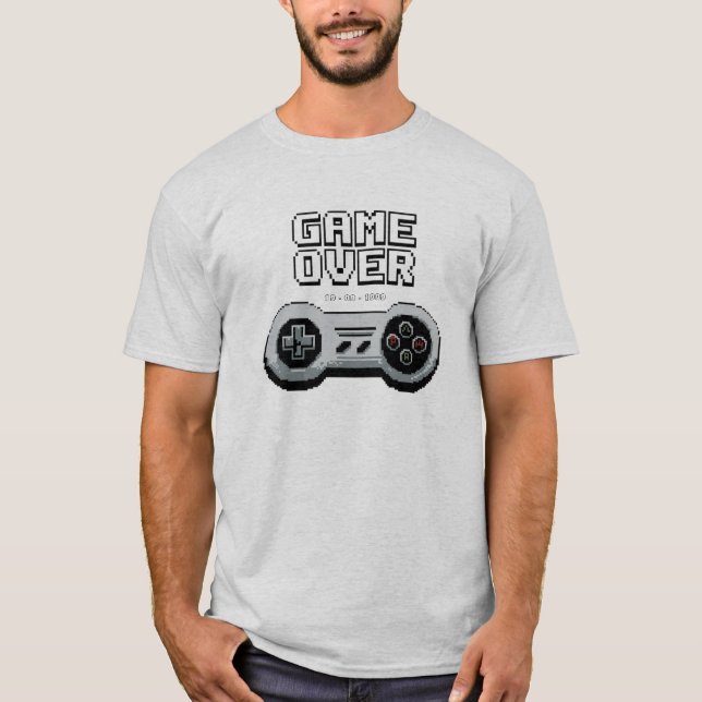 Camiseta de Casamento Game Over (Frente)