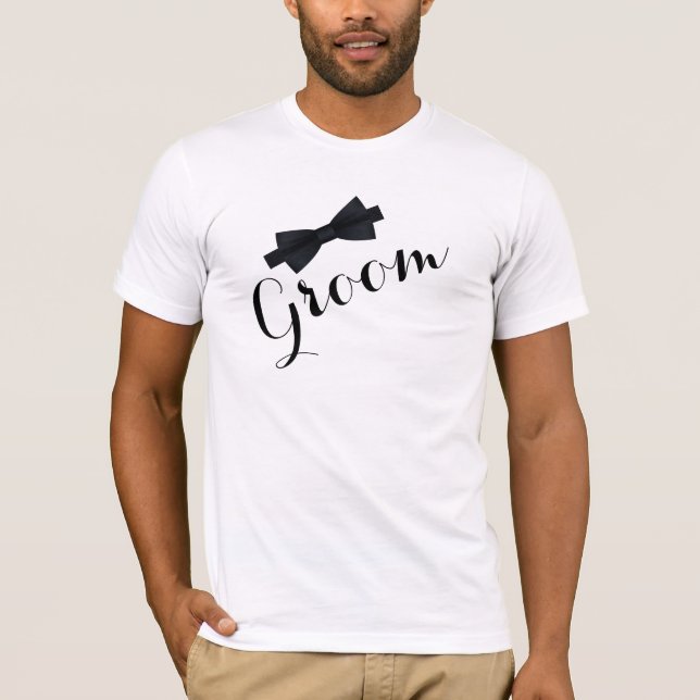 Camiseta de Casamento para o Noivo (Frente)