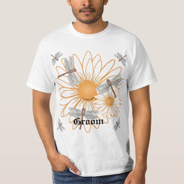 Camiseta de casamento personalizada da Casa Branca (Frente)