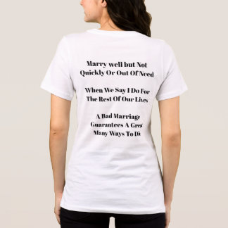 Camiseta de Casamento Ruim