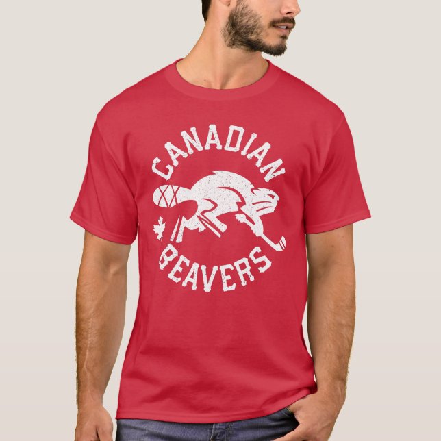 Camiseta de castores canadenses (Frente)